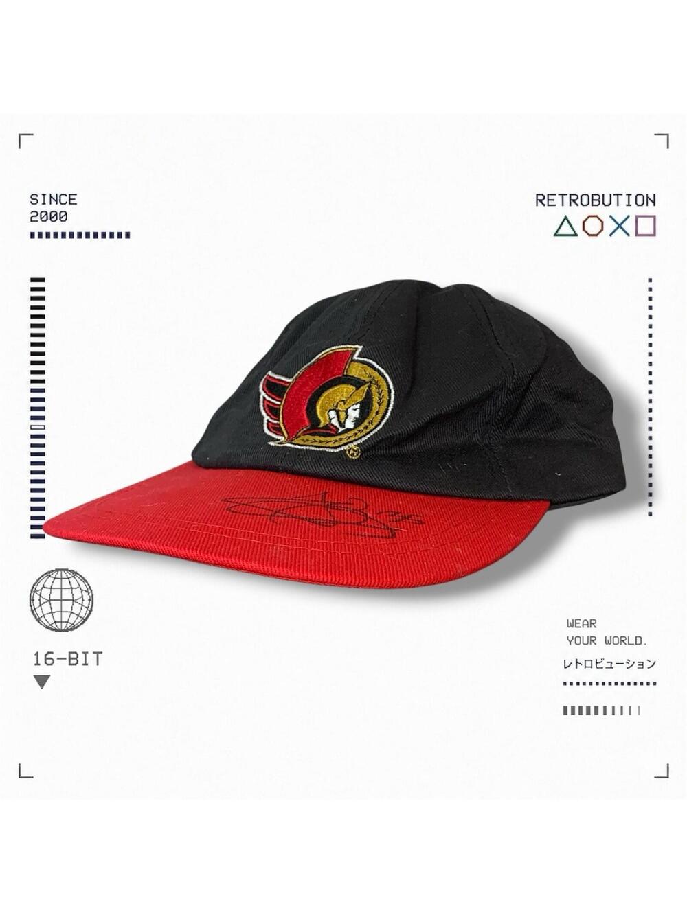 Vintage 90s Jami Hurme Autographed Ottawa Senators NHL Hat